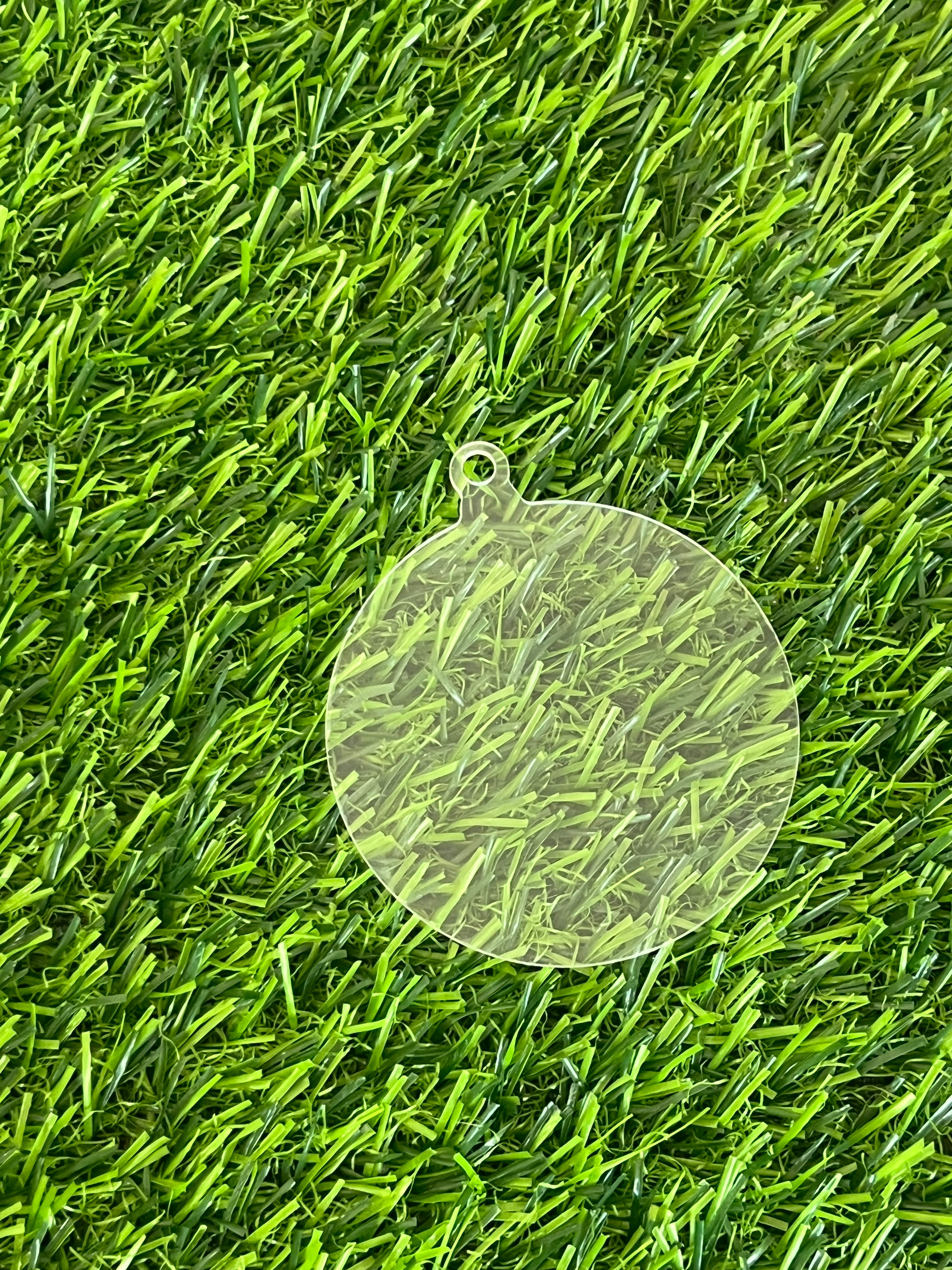 Circulo Acrilico Bambalina Navidad  7,5cm Nav0 