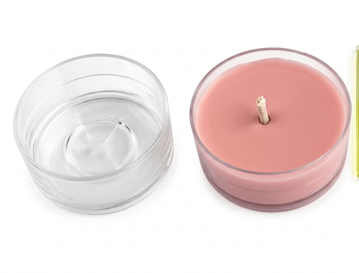 Envase Plastico Mini Cup Policarbonato Para Vela De Te