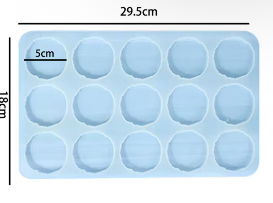 Molde Circulos Irregulares 5cm
