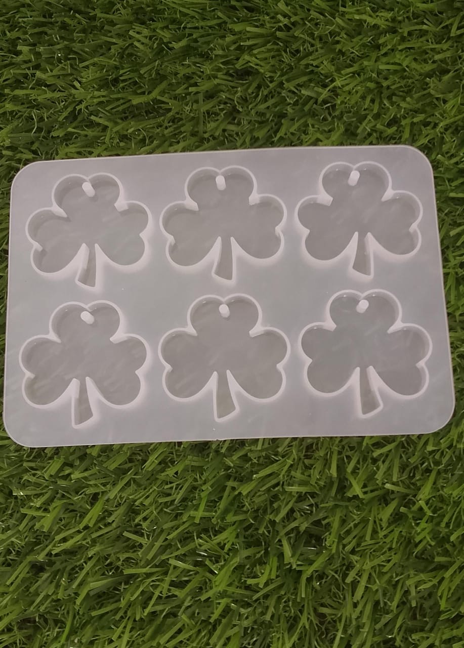 Molde llavero 6 trebol molde transparente