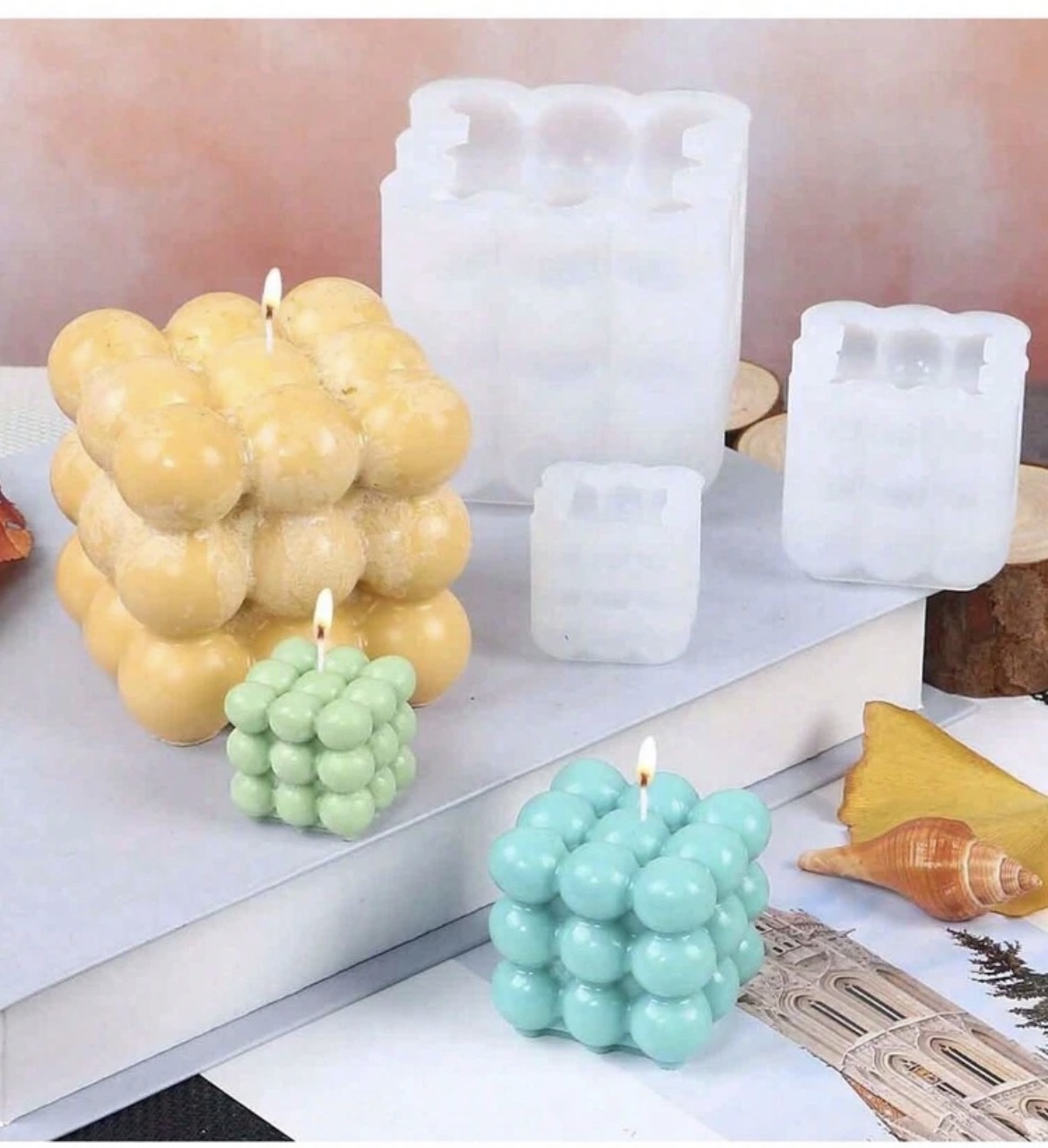 Molde Cubo Espuma Mediano