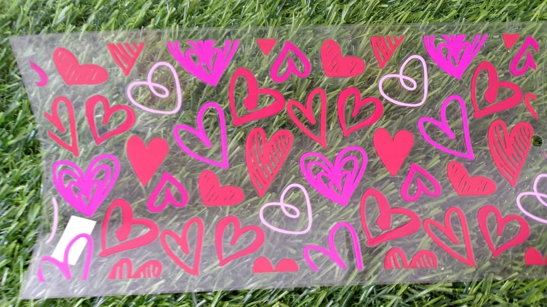 Uvdtf Corazones Estilo Grafitti