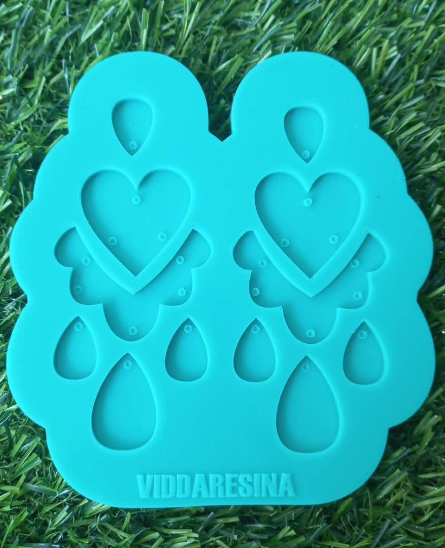 Molde Vidda Zarcillos Con Corazon Liquidación 